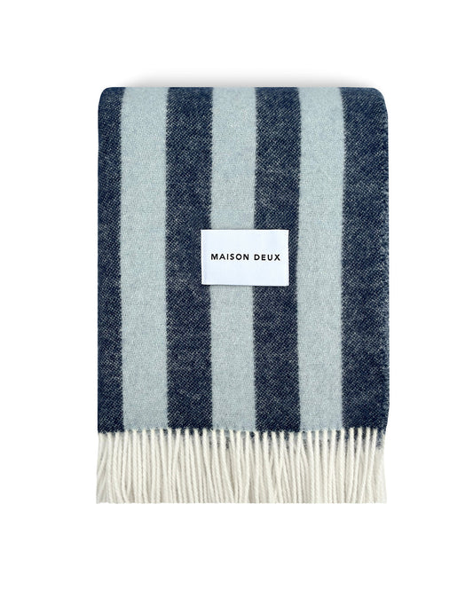 Blanket CANDY WRAP Navy / Ice Blue 4.25 x 6.5 ft
