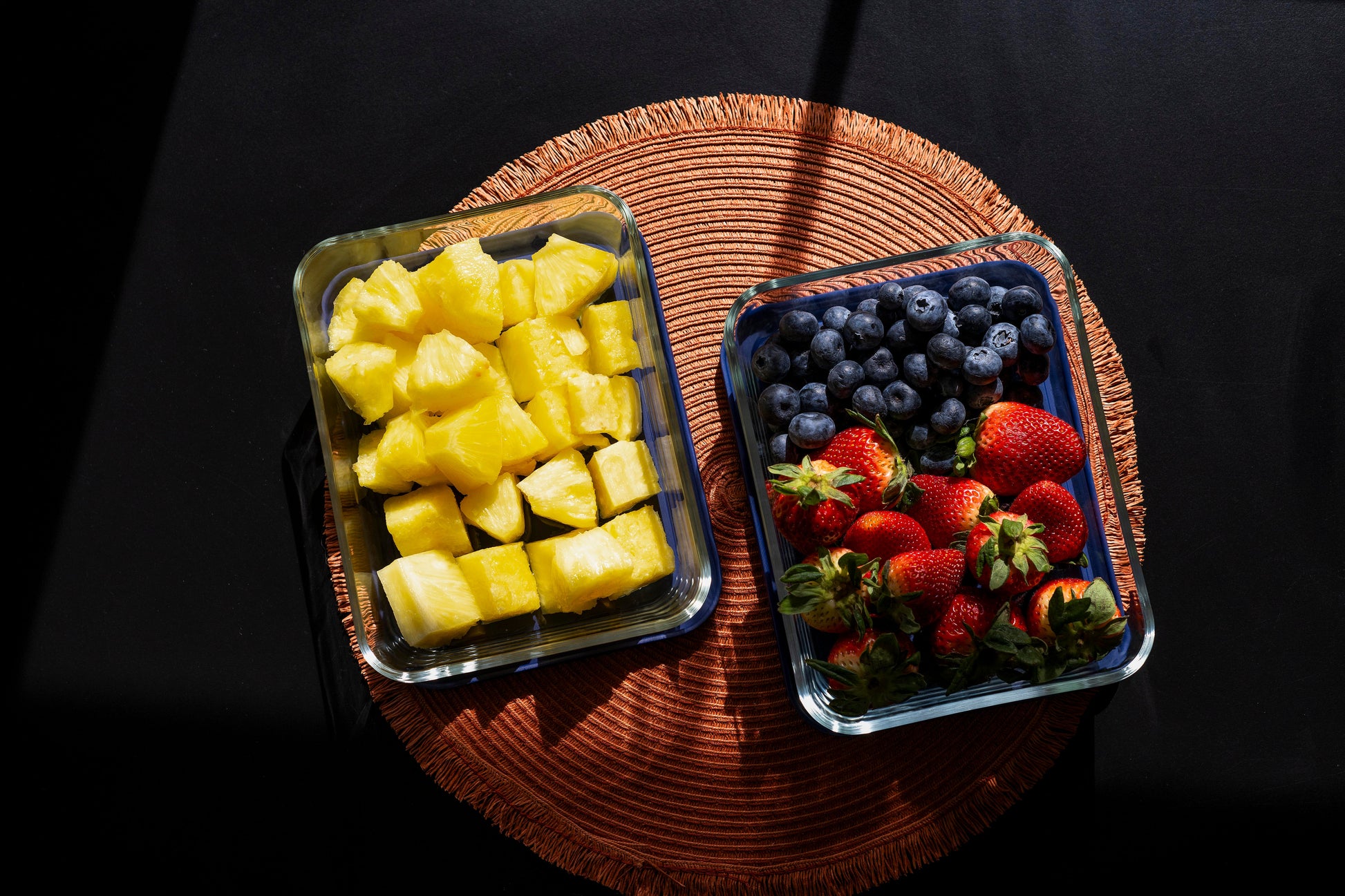 Glass Food Storage Containers - 8 Piece 6.55 Cup (4 Containers + 4 Lids) Rectangular Set-3