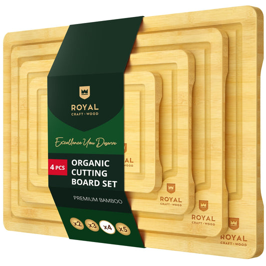 4 Piece Cutting Board Set - Set Of 4 Chopping Boards-0