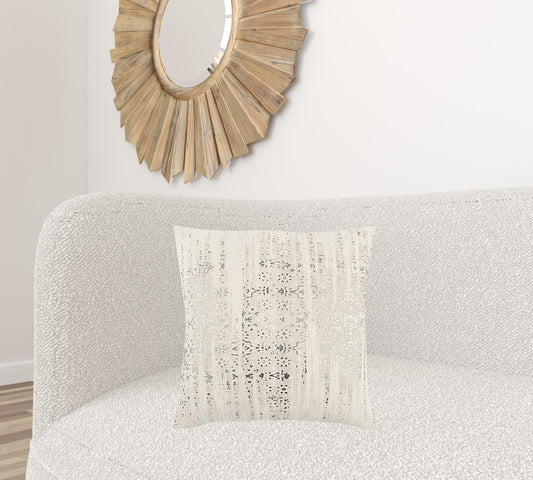 20 X 20 Natural Zippered 100% Cotton Throw Pillow-1