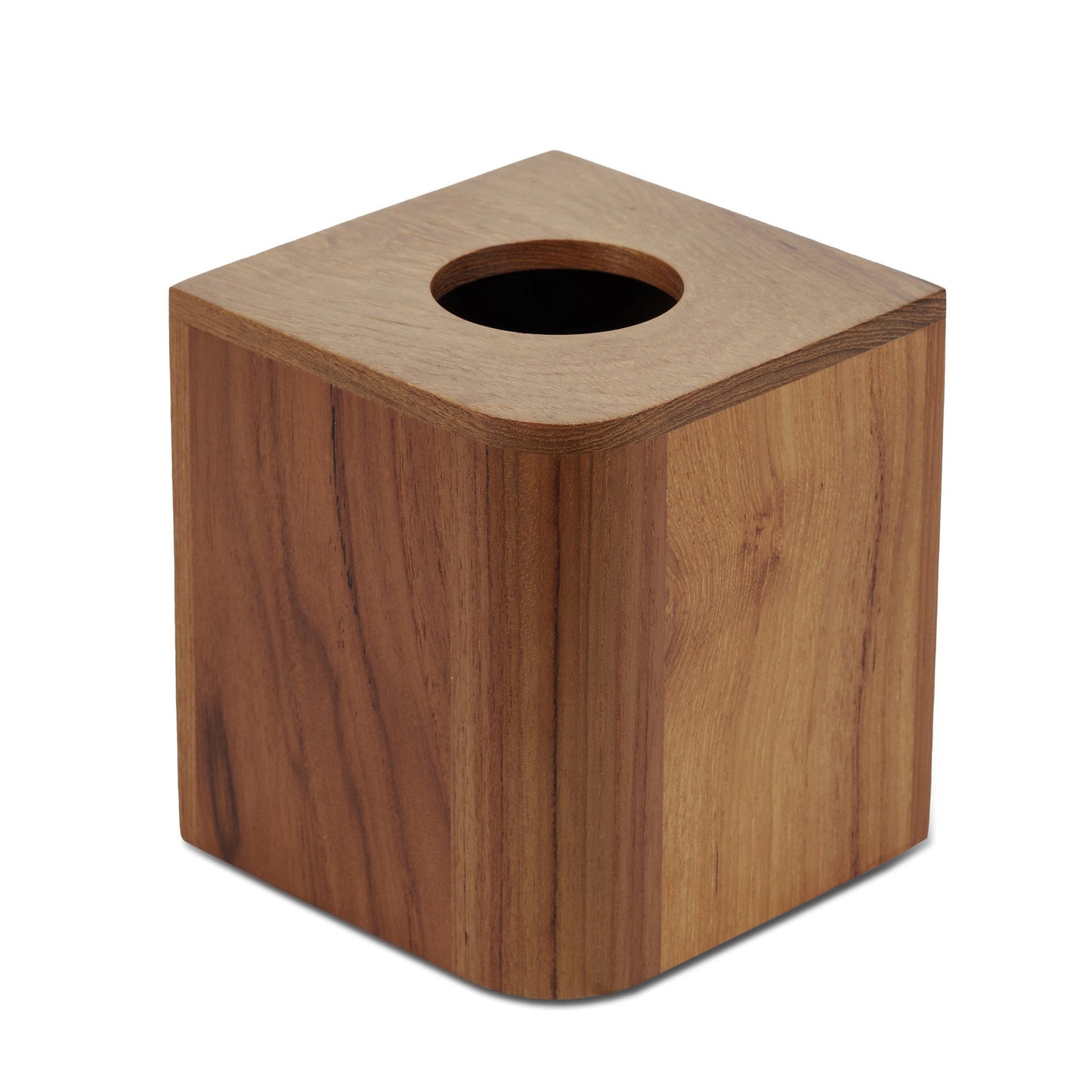 Designer Genuine Teak Tissue Box Cover-0