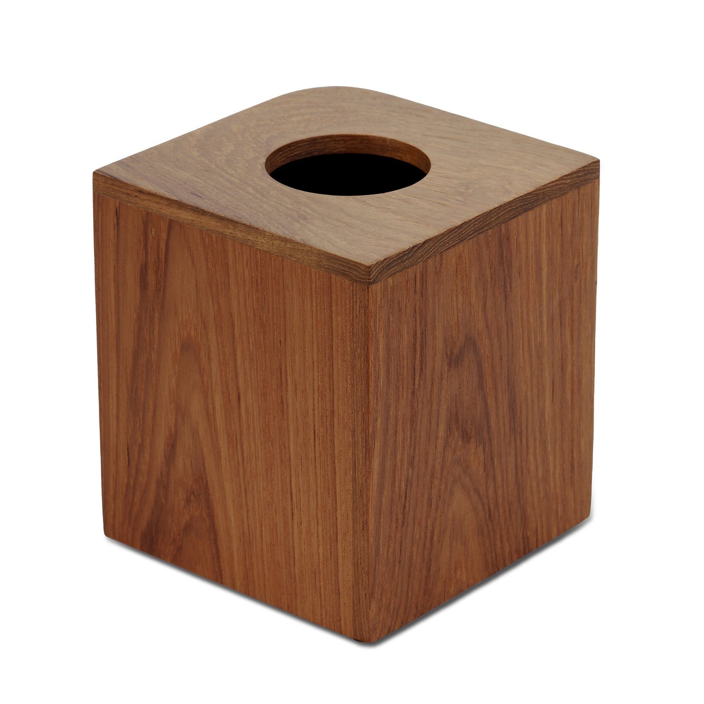 Designer Genuine Teak Tissue Box Cover-1