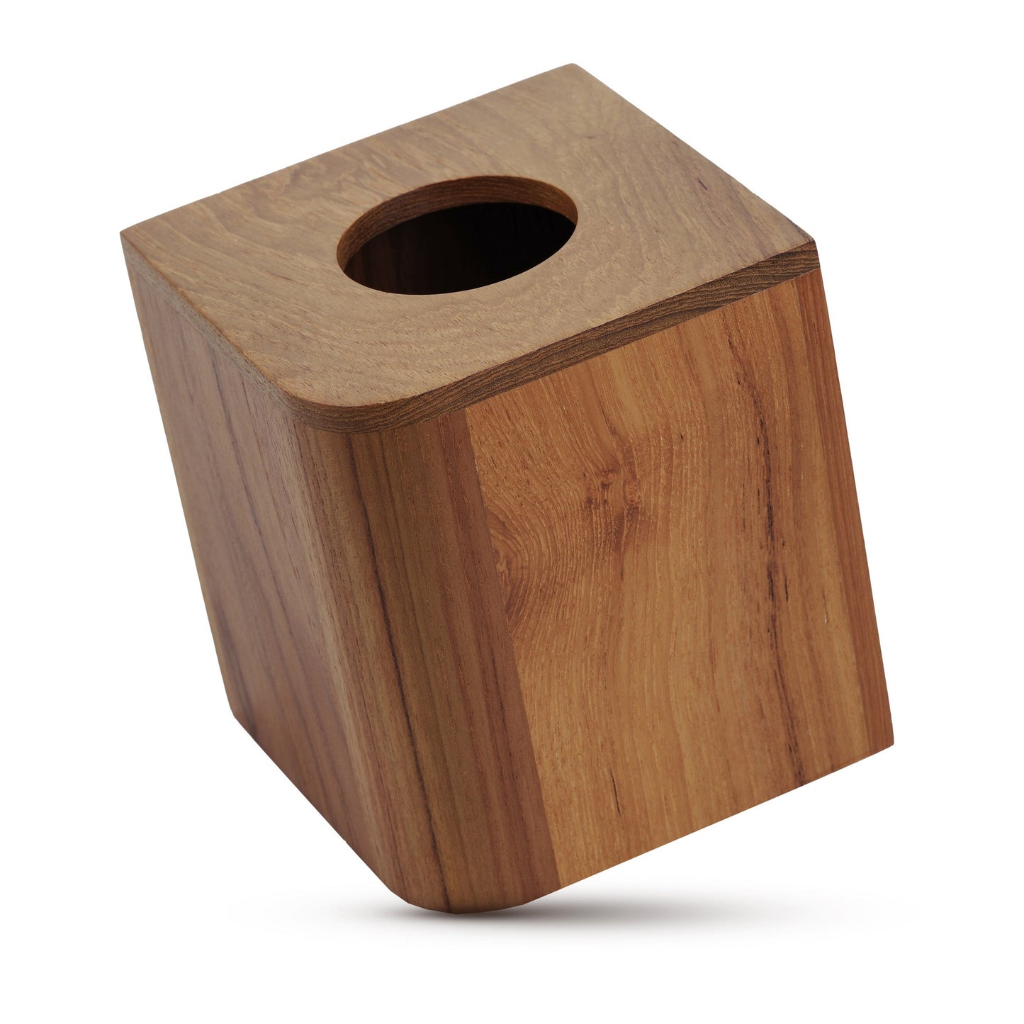 Designer Genuine Teak Tissue Box Cover-2
