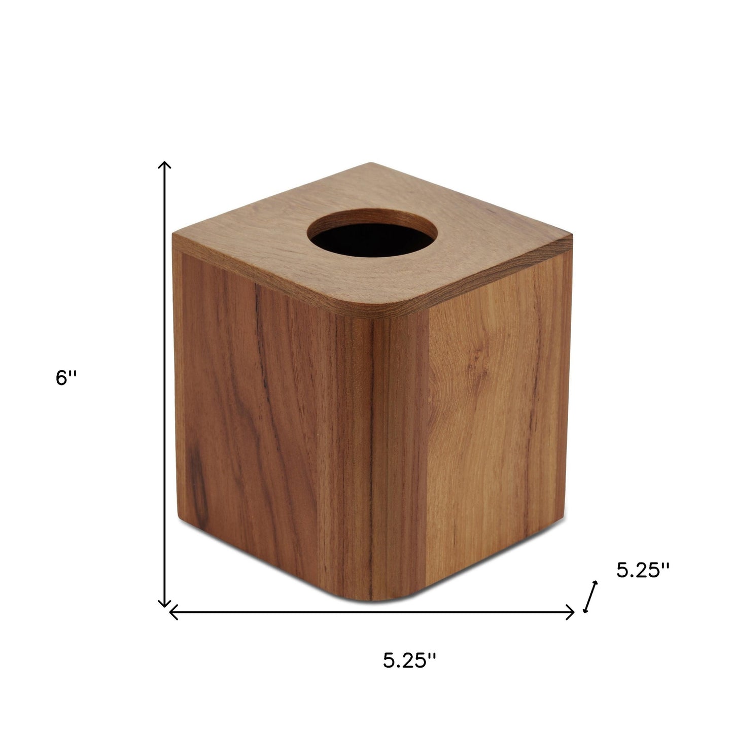 Designer Genuine Teak Tissue Box Cover-8