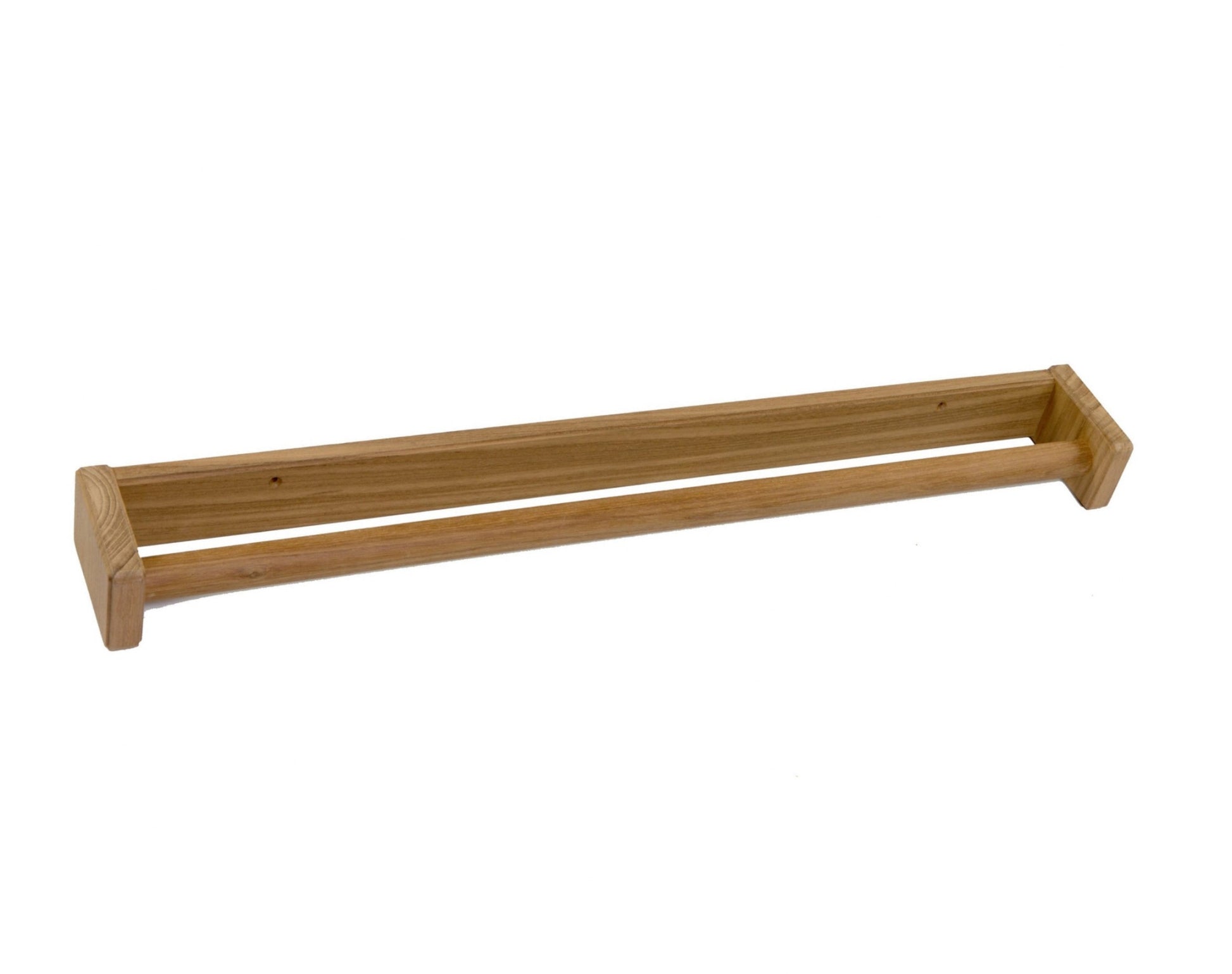 22" Traditional Solid Teak Towel Bar-2