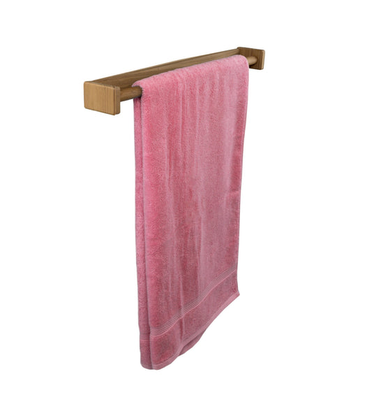 22" Traditional Solid Teak Towel Bar-1