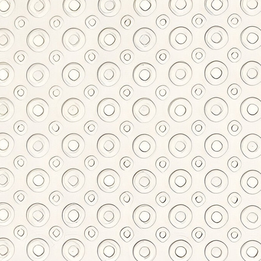 40" Ivory Beige Bubbles Non Slip Bath Mat-3
