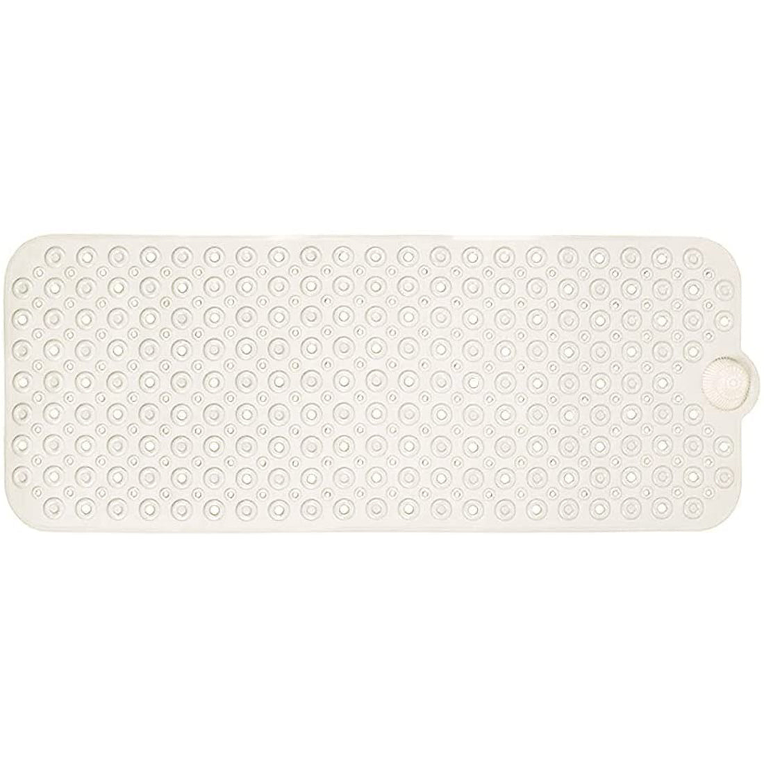 40" Ivory Beige Bubbles Non Slip Bath Mat-2