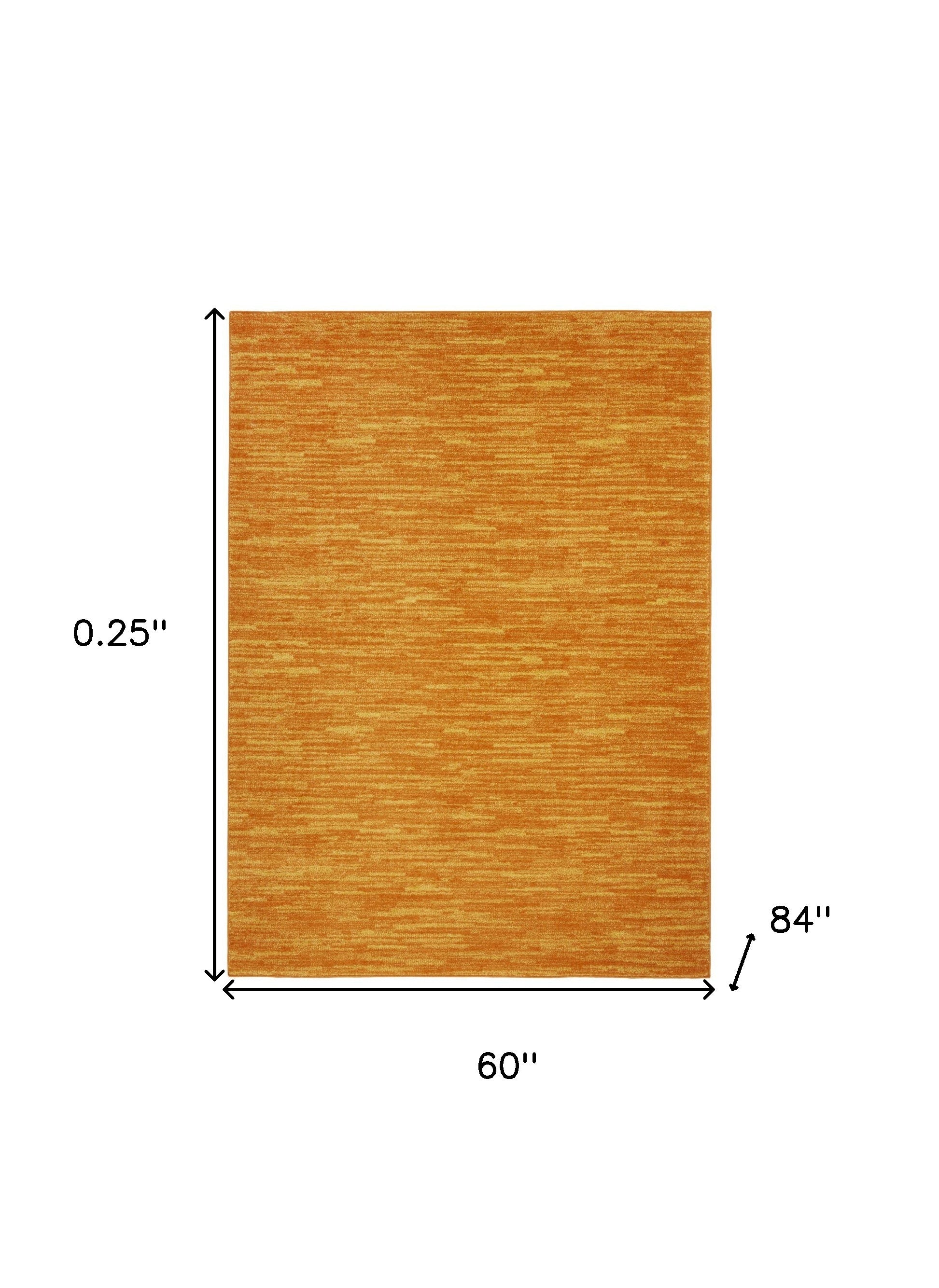 5' X 7' Sunburst Non Skid Indoor Outdoor Area Rug-7