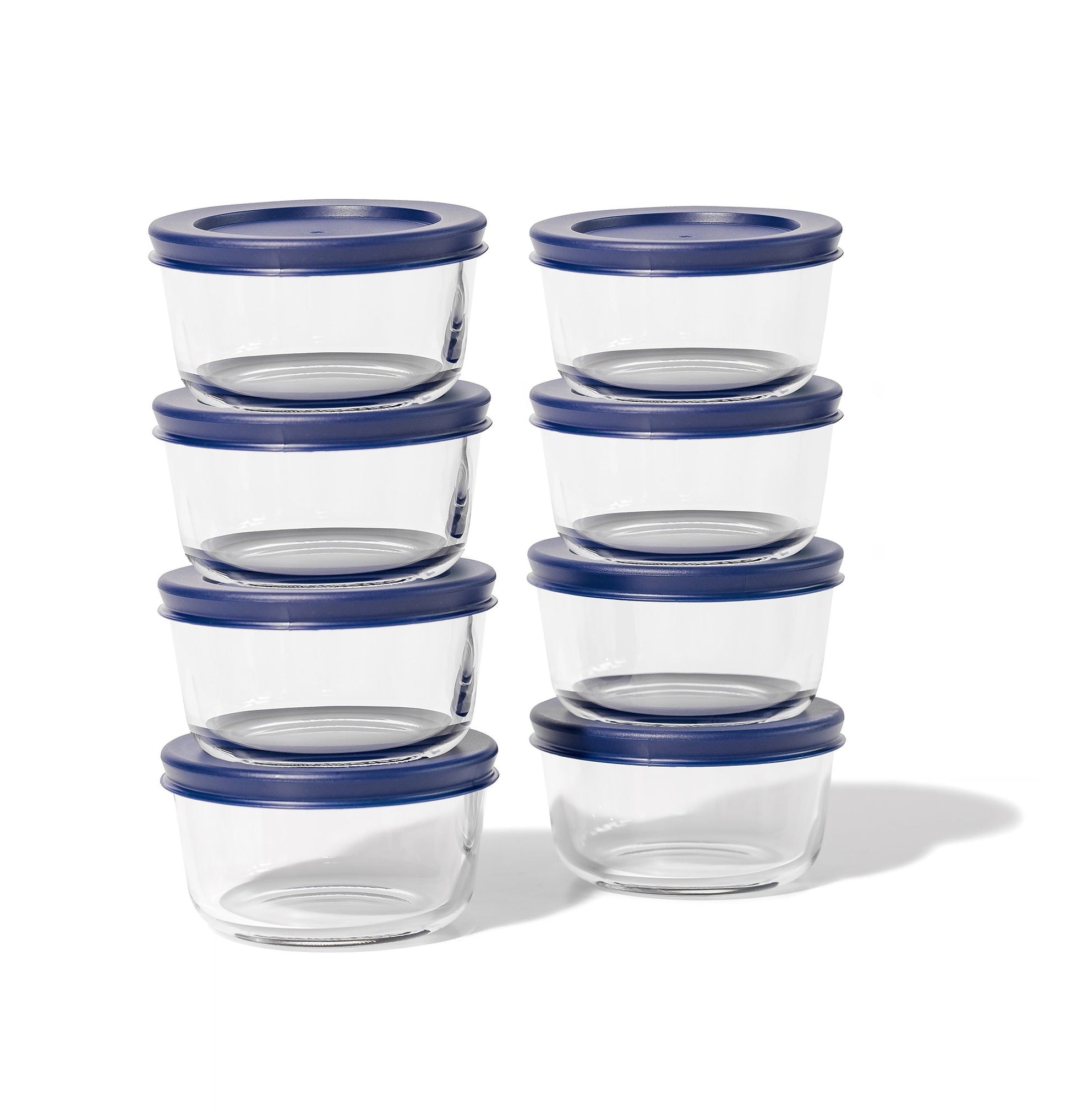 Glass Food Storage Containers - 16 Piece 1 Cup Set (8 Containers + 8 Lids)-2
