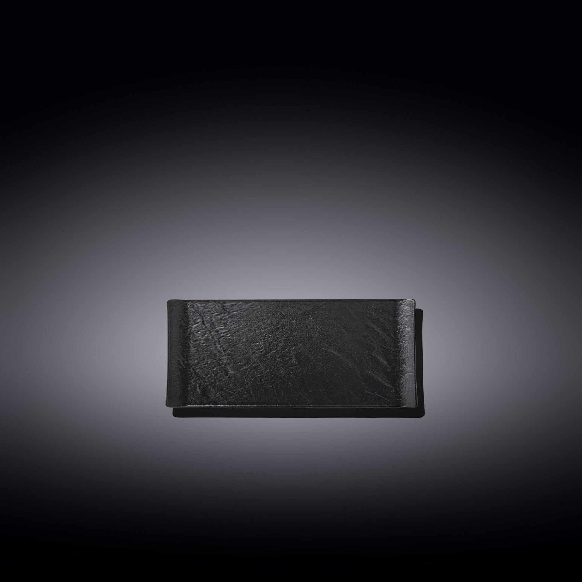 Black Porcelain Slate look Rectangular Dish 6" inch X 3" inch-0