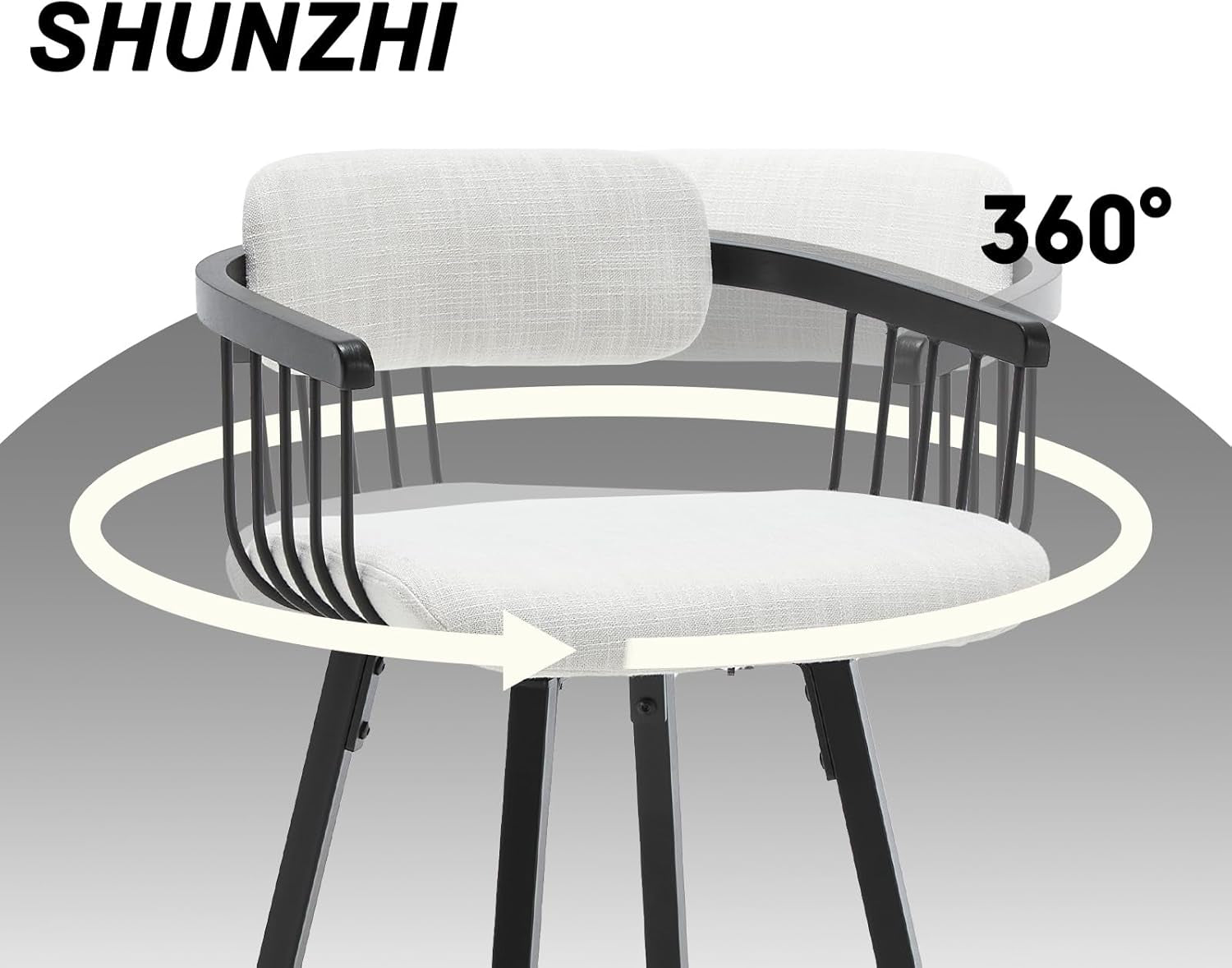 Modern Swivel Counter Height Bar Stools With Back-3