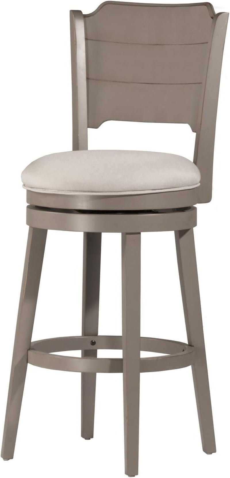 Distressed Gray Swivel Counter Height Stool with Comfort-0