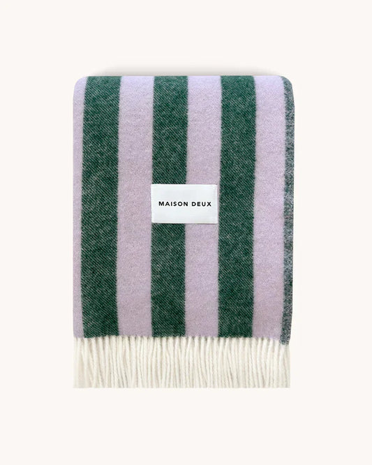 Blanket CANDY WRAP Lilac / Green 4.25 x 6.5 ft