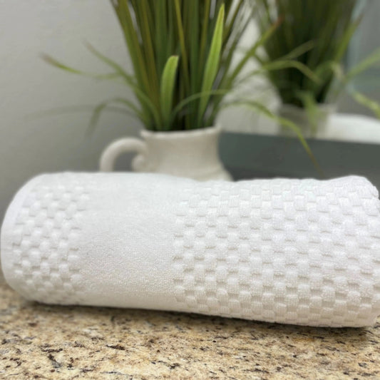 GTY Collection Zero Twist Premium Towels All over Checker Design-1