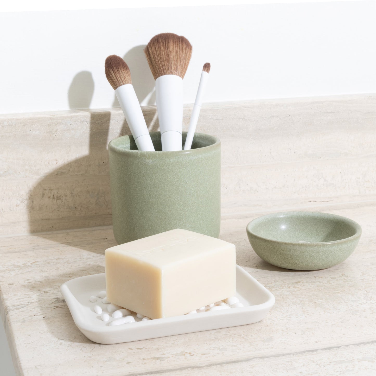 Soap Dish Bundle in Oyster