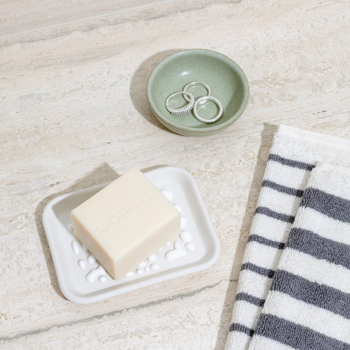 Soap Dish Bundle in Oyster