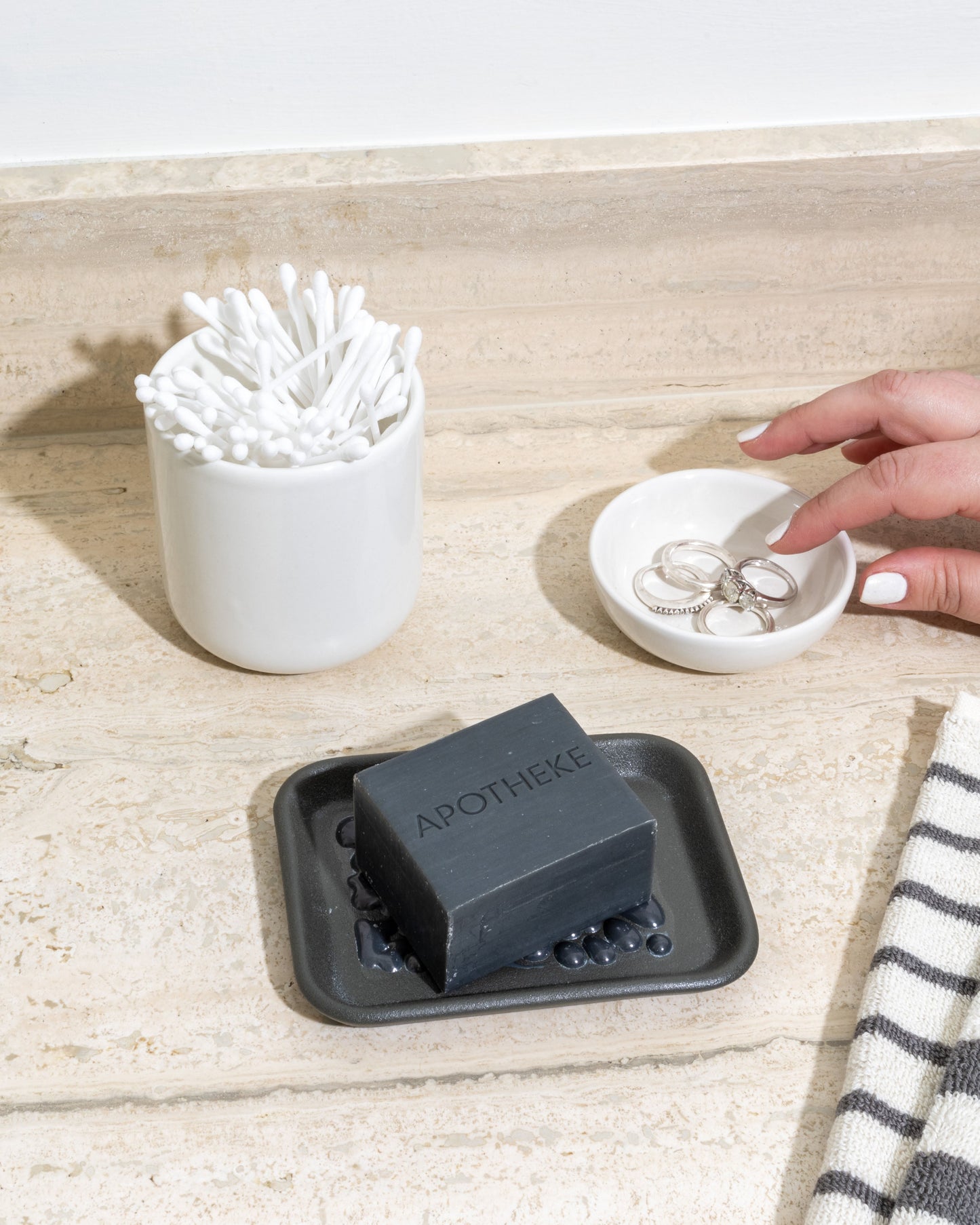 Soap Dish Bundle in Onyx