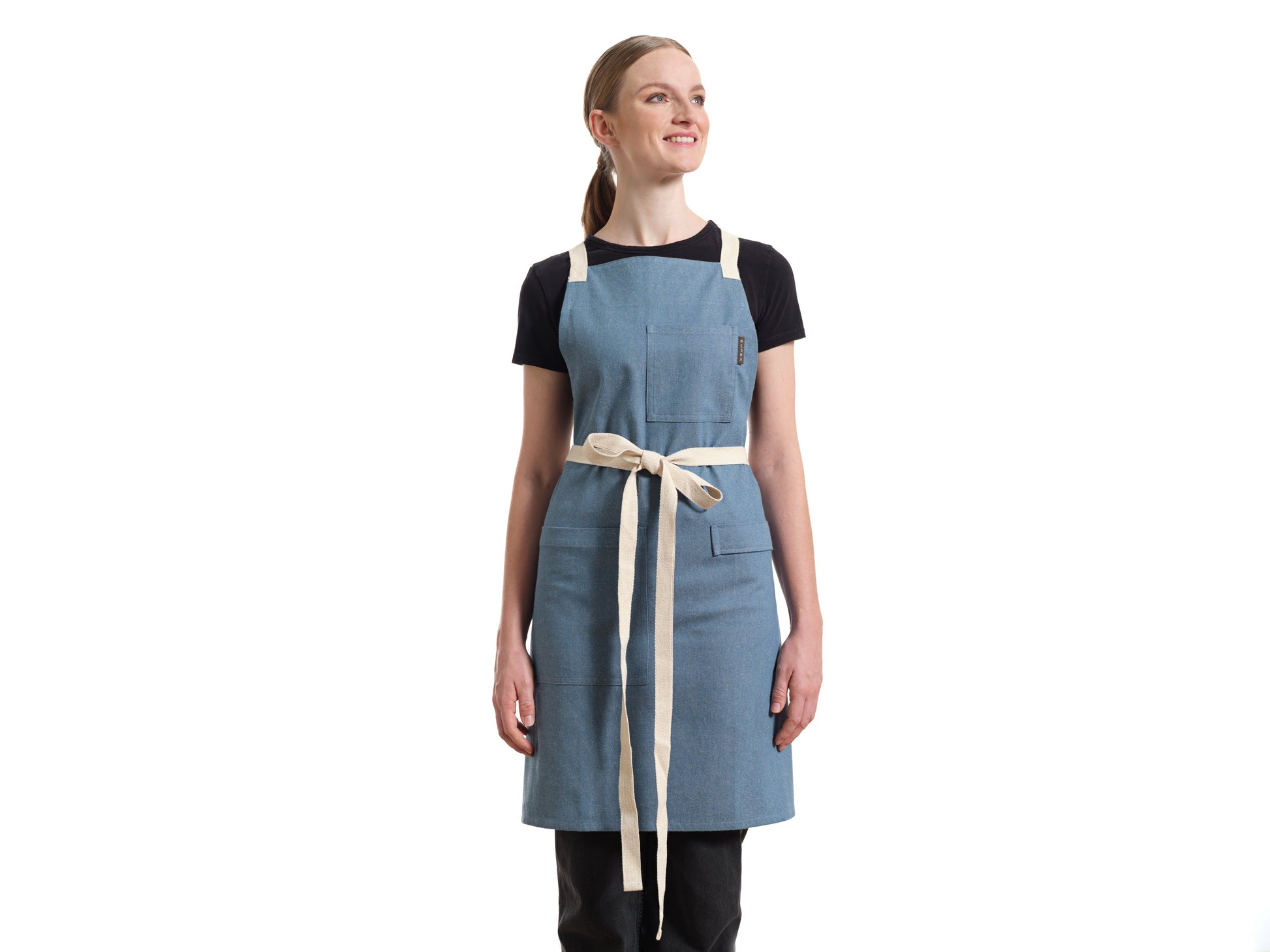 Crossback Apron with Pockets, Gardening Apron and Serving Aprons-5