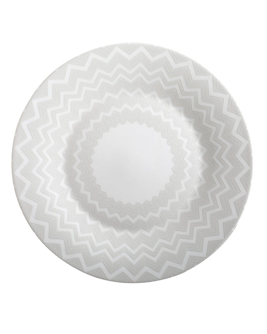 Charger Plate ZIG ZAG  White diam. 12.5"