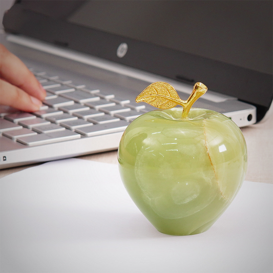 Marble Apple Paperweight - Best for Home Office Desk-0