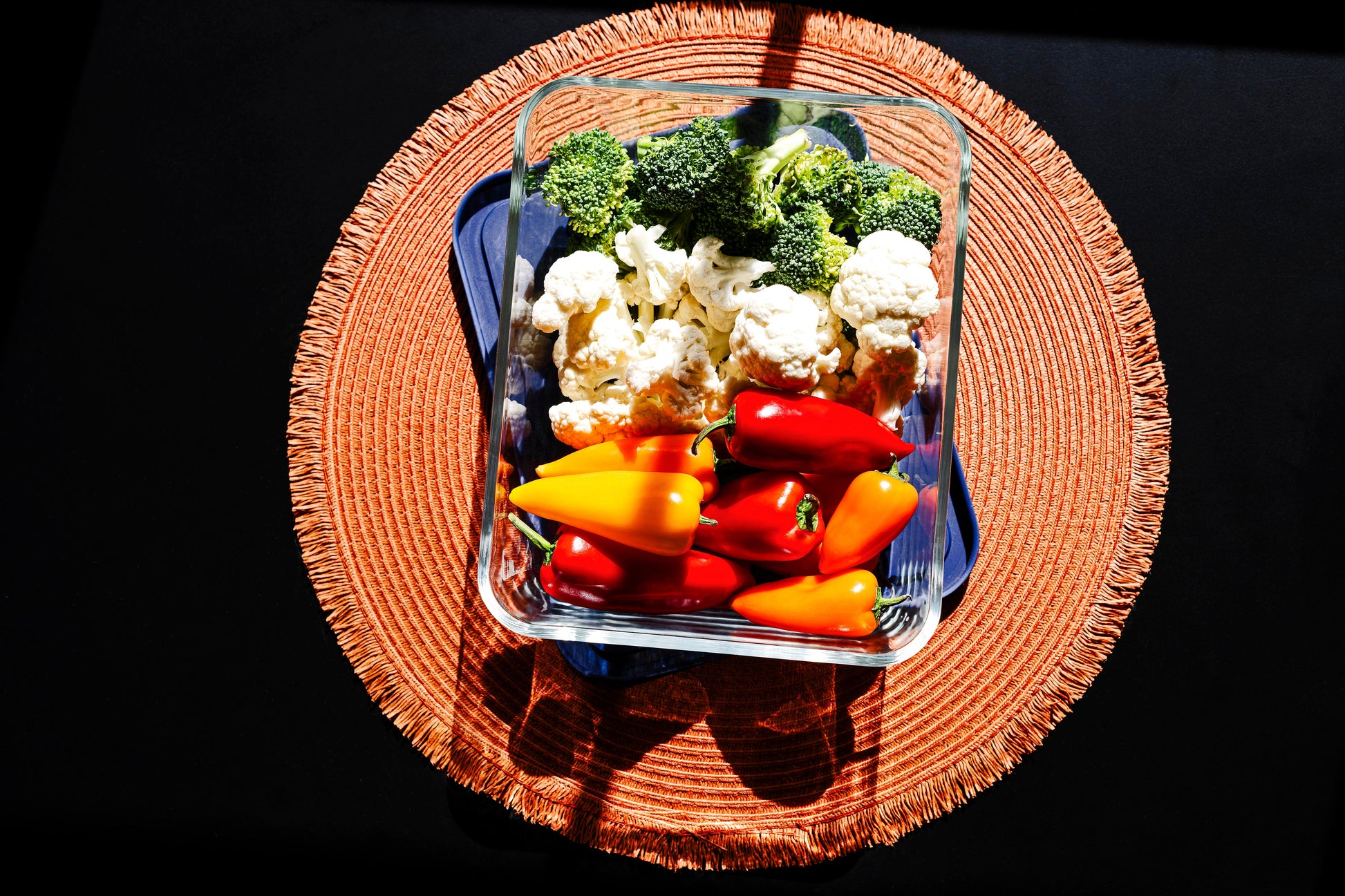 Glass Food Storage Containers - 4 Piece 11 Cup (2 Containers + 2 Lids) Rectangular Set-3