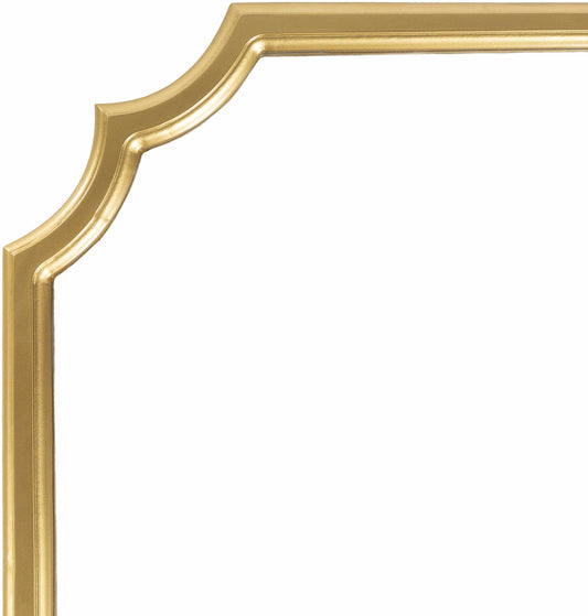 Abangay Gold Contemporary Wood Frame Mirror-1