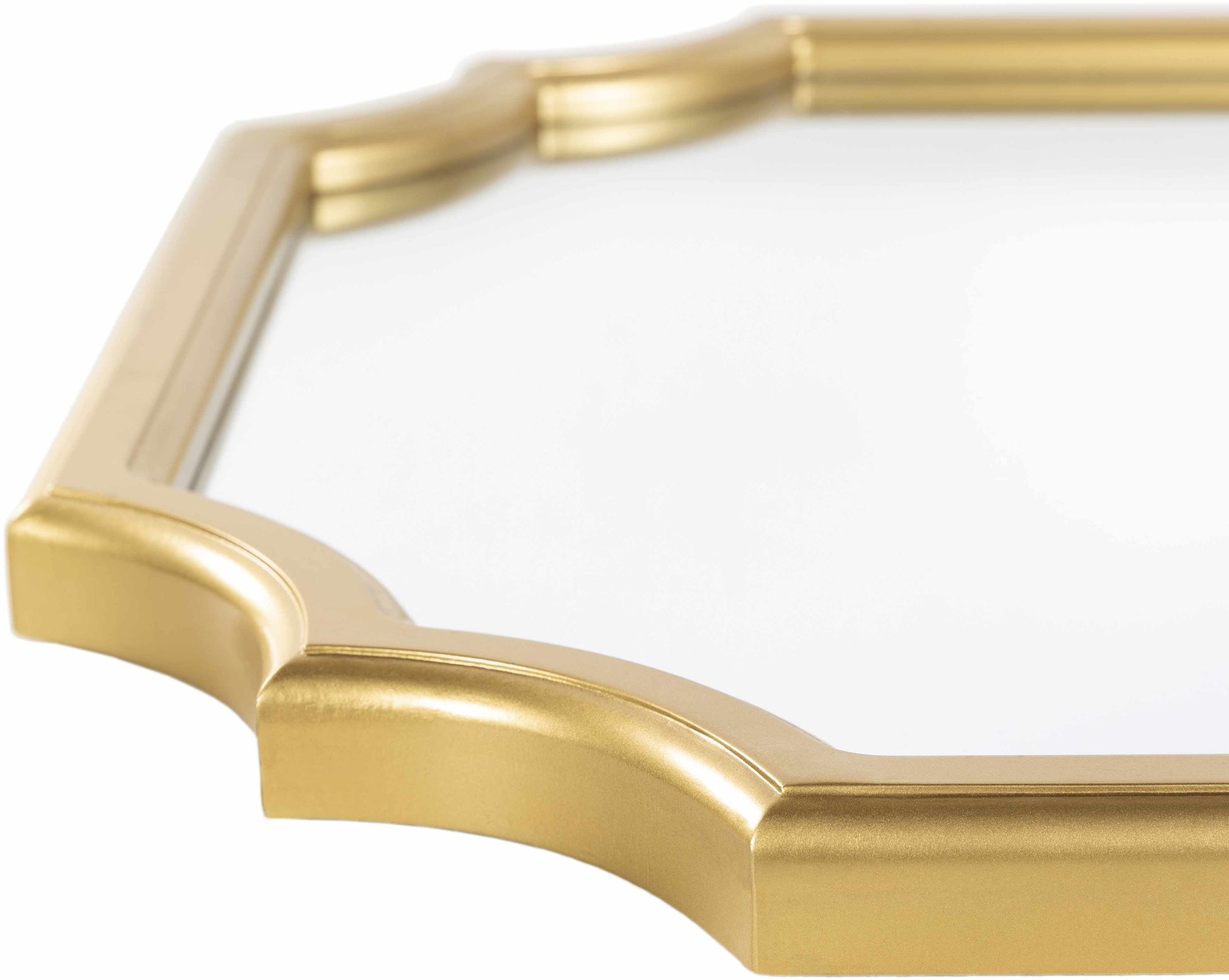 Abangay Gold Contemporary Wood Frame Mirror-3