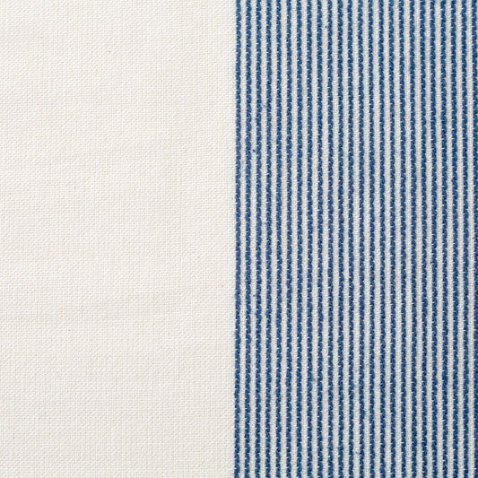 The Stripe Collection Tablecloth Natural & Elderberry