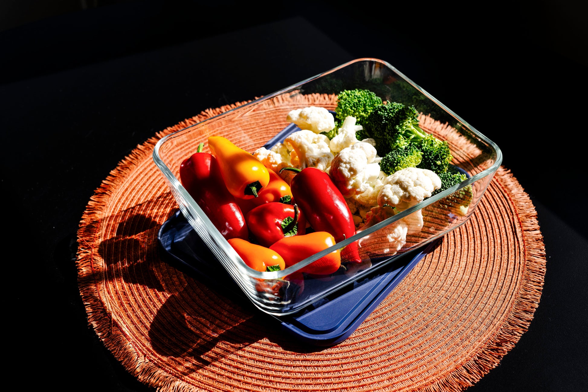 Glass Food Storage Containers - 4 Piece 11 Cup (2 Containers + 2 Lids) Rectangular Set-4