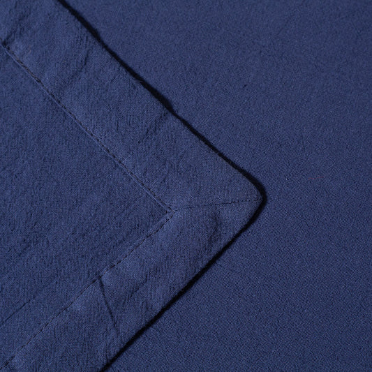 Washed Linen-Cotton Tablecloth- Navy