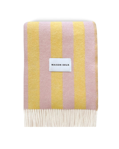 Blanket CANDY WRAP Pink / Yellow 4.25 x 6.5 ft