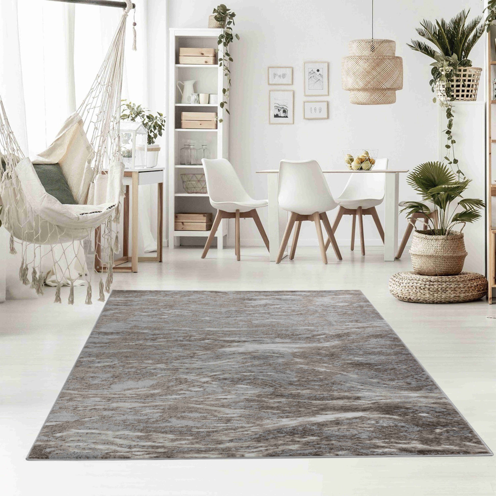 8' X 11' Brown Abstract Area Rug-2