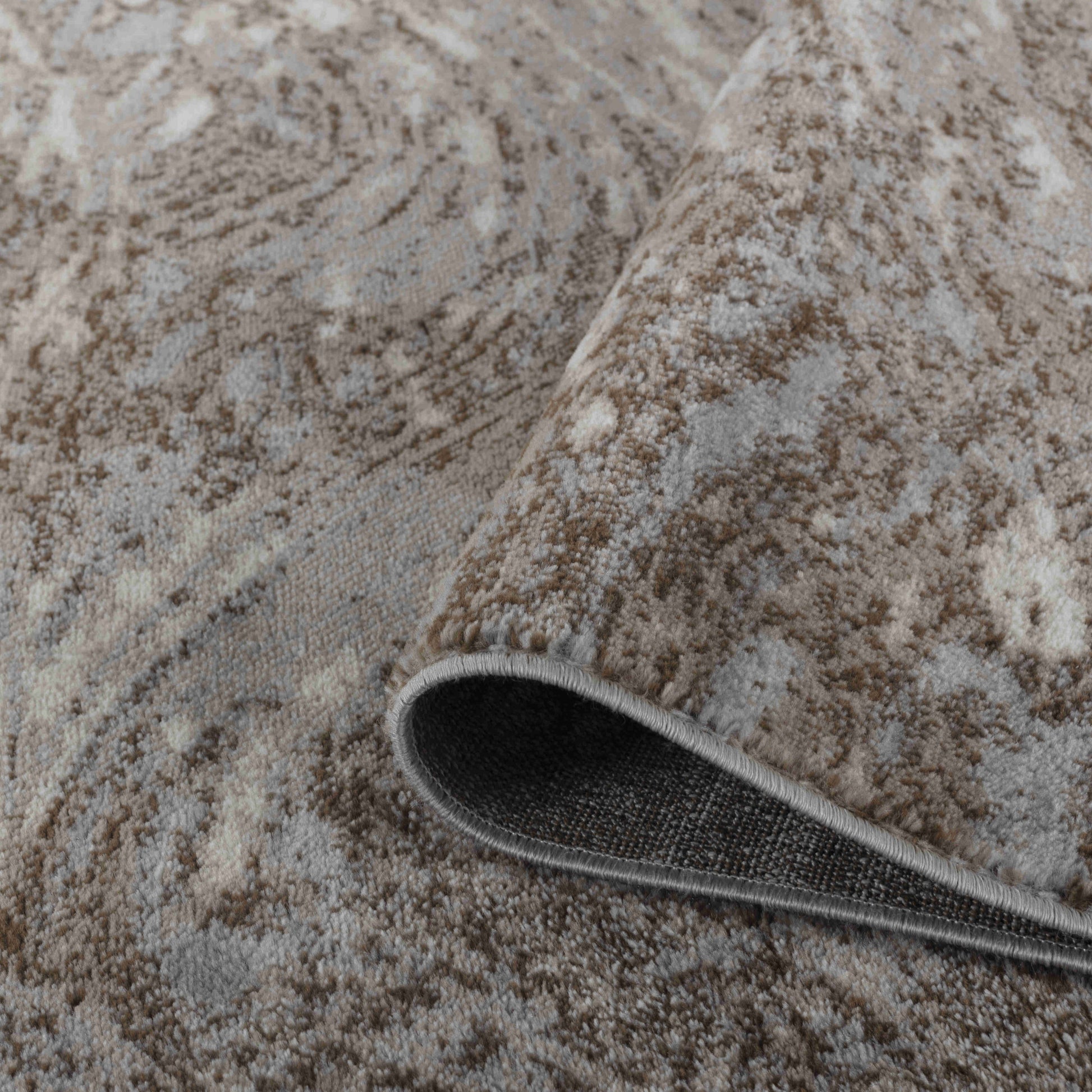 8' X 11' Brown Abstract Area Rug-5