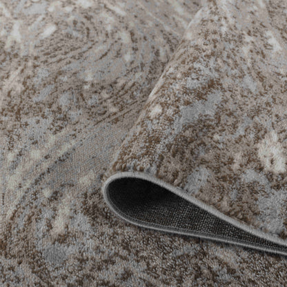 8' X 11' Brown Abstract Area Rug-5