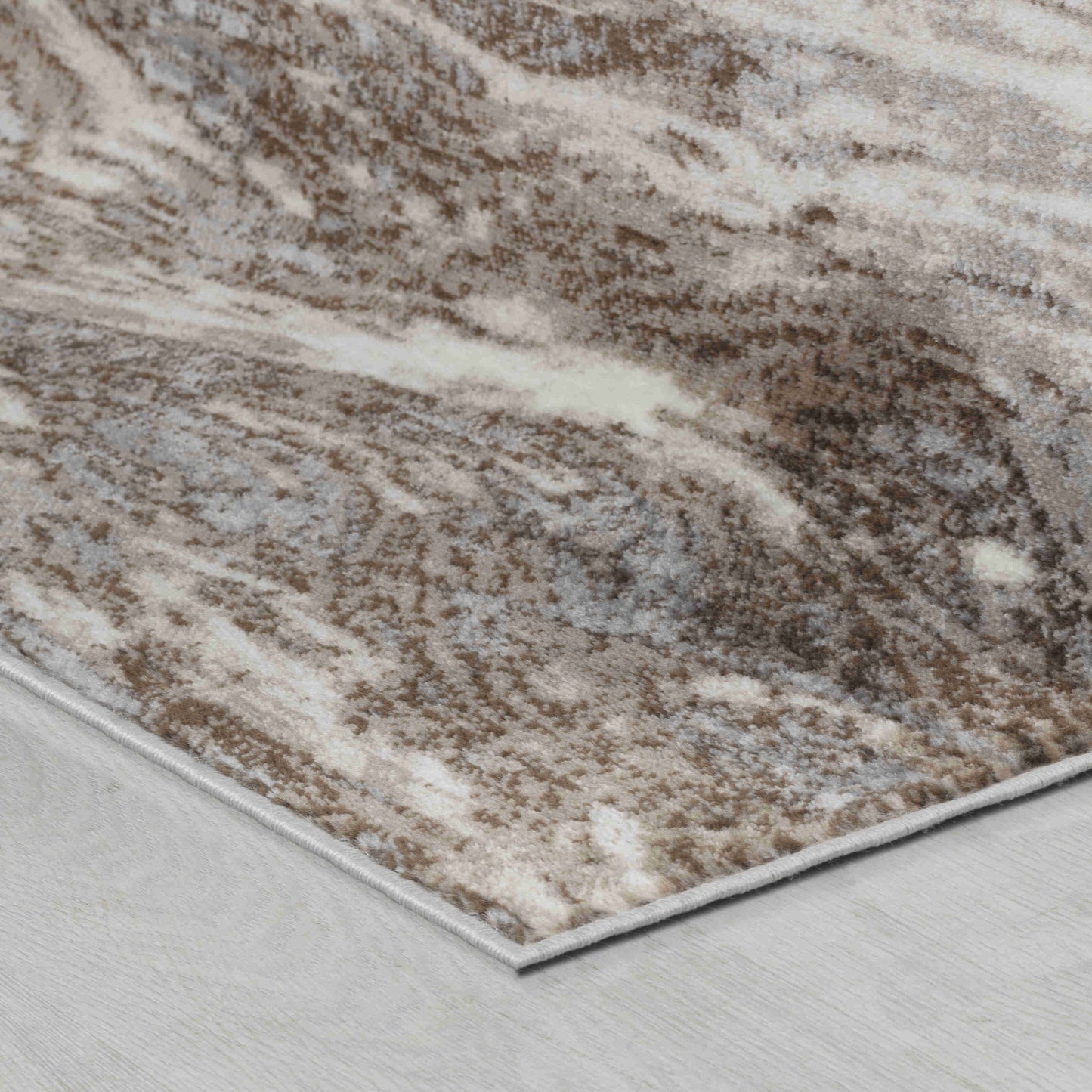 8' X 11' Brown Abstract Area Rug-4