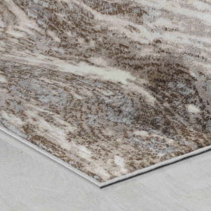 8' X 11' Brown Abstract Area Rug-4