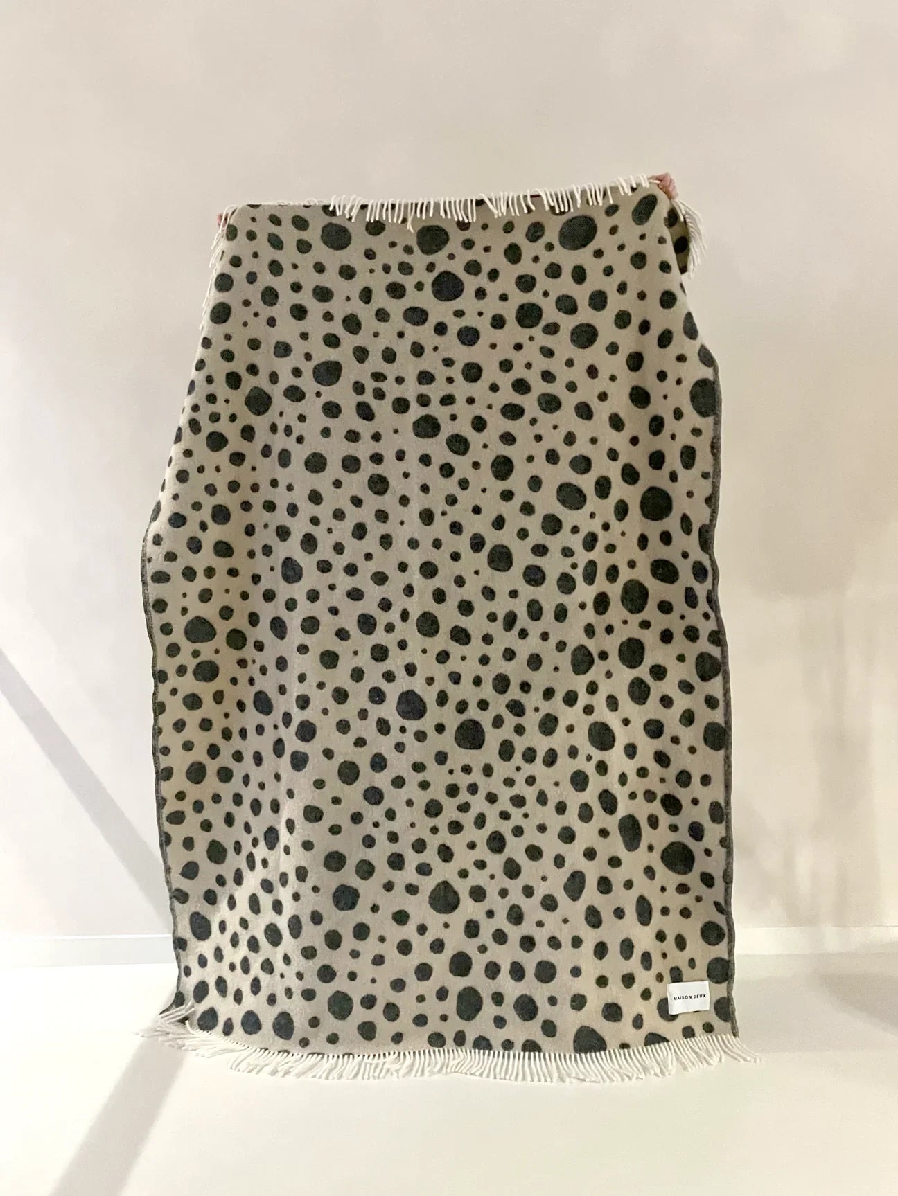 Blanket CHEETAH Beige / Black Print 4.25 x 6.5 ft
