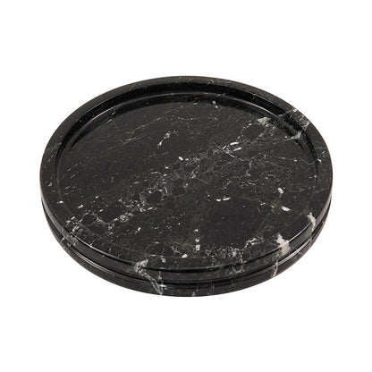 Fancy Natural Marble Round Tray - Serving Tray-1