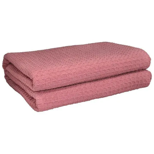 Herringbone & Honeycomb Weave Cotton Thermal Blanket 2 PK-13