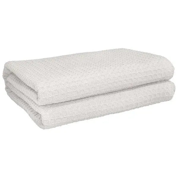Herringbone & Honeycomb Weave Cotton Thermal Blanket 2 PK-8