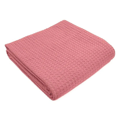 Herringbone & Honeycomb Weave Cotton Thermal Blanket 2 PK-12