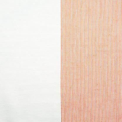 The Stripe Collection Tablecloth Natural & Persimmon