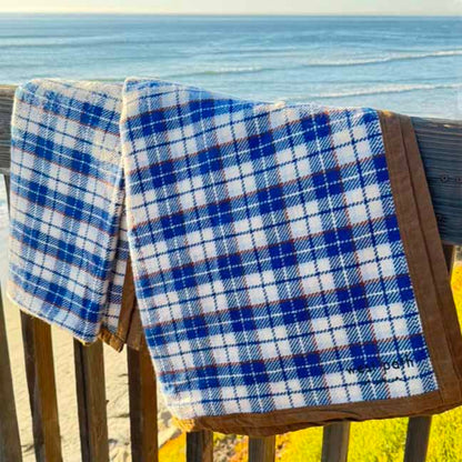 Wool Canvas Camping Blanket - Waxed Canvas Outdoor Blanket / Bushcraft Blanket